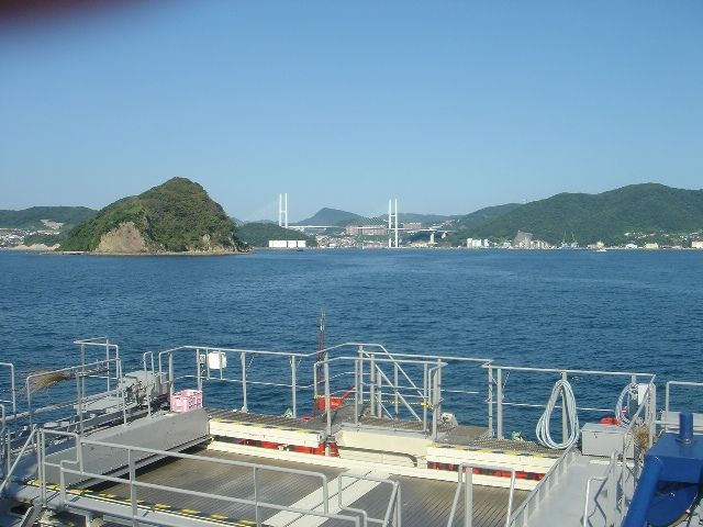 長崎港入港